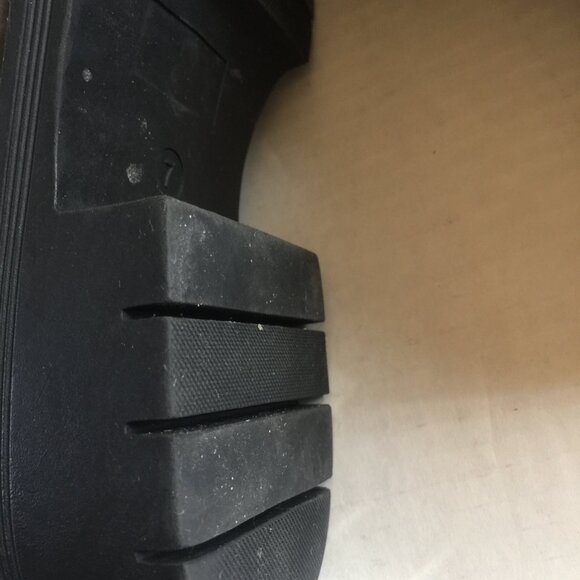 Ladie's Brown MOTO Brady Work Boots NICE Ankle Height with Buckles 7M - Picture 3 of 9